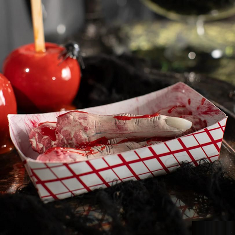 Food Tray of Fingers Plastic Halloween Decoration 6 1/4 x 2 1/2