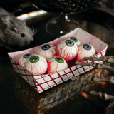 Food Tray of Eyeballs Plastic Halloween Decoration 6 1/4" x 2 1/2"