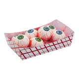 Food Tray of Eyeballs Plastic Halloween Decoration 6 1/4" x 2 1/2"
