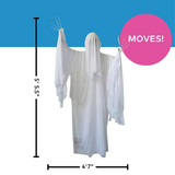 Standing Animated Skeleton Ghost Halloween Decoration 55" x 65 1/2"
