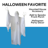 Standing Animated Skeleton Ghost Halloween Decoration 55" x 65 1/2"