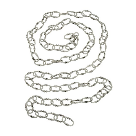 Grey Plastic Bone Link Chain Halloween Decoration 12 Ft.
