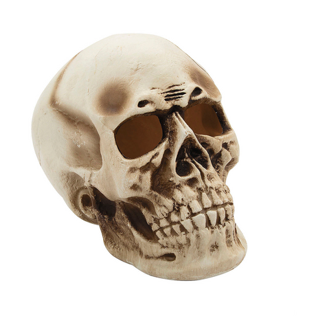 Giant Light-Up Skull Plastic Halloween Decoration 10 3/4" x 12 1/2"