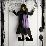 Hanging Animated Crashed Witch Decoration for Halloween Parties Fun Events and Haunted House Themes