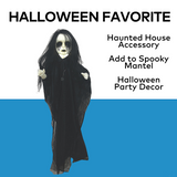 Light-Up Hanging Undead Girl Halloween Decoration 29 1/2" x 43 1/4"