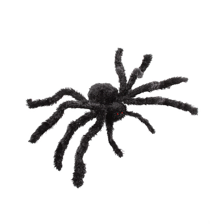 Light-Up Animated Walking Fuzzy Spider Halloween Decoration 31 1/2" x 7 3/4"