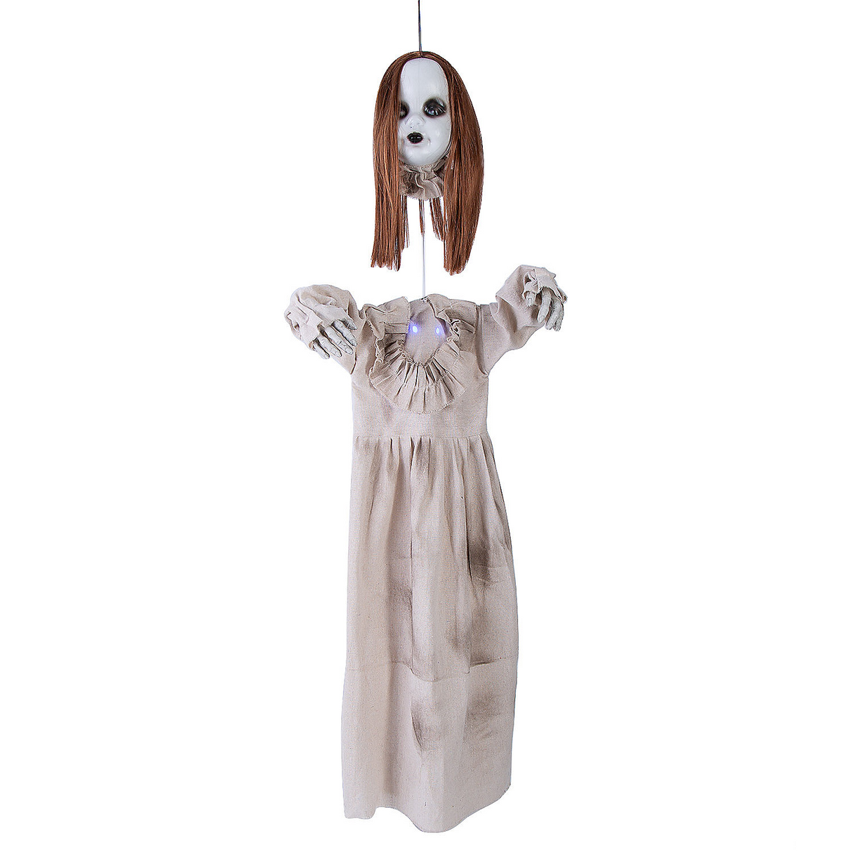 Hanging Girl Red-Haired Light-Up Doll with Separated Head 39 1/4"
