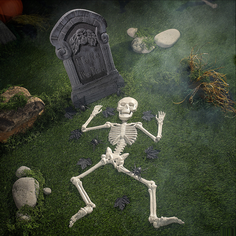 I Told You I Was Sick Tombstone & Skeleton Graveyard Halloween Decorations Set 24 Pc.