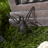 Spooky Tombstone and Skeleton Graveyard Decoration Set for Halloween Parties and Haunted Yard Displays