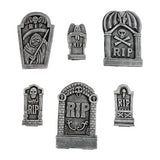Creepy Grim Reaper Foam Tombstone Decorations for Halloween Party Lawn and Yard Scares