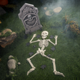 Boo! Tombstone & Skeleton Graveyard Halloween Decorations Set 24 Pc.
