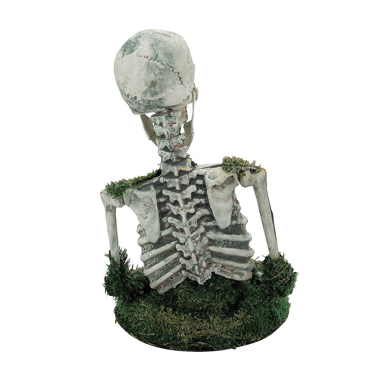 Animated Mossy Skeleton Tabletop Halloween Decoration – 9 3/4" x 14 3/4"