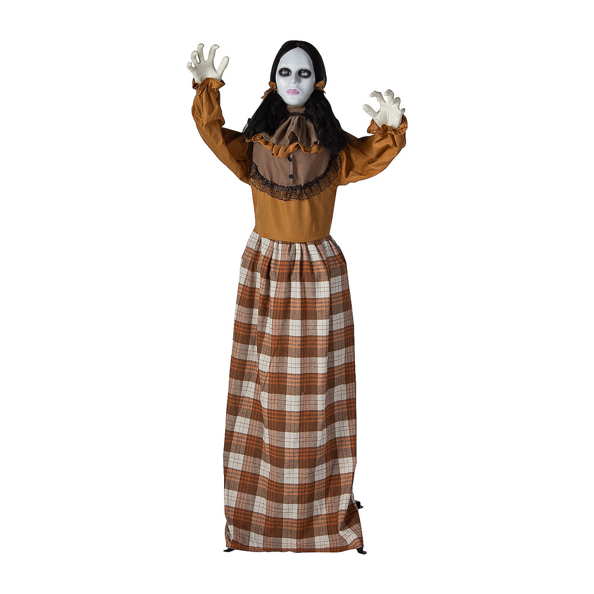 Standing Creepy Woman Plastic Pop-Up Halloween Decoration 5 Ft.