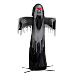12 Ft. Standing Body Turning Grim Reaper Animated Halloween Decoration