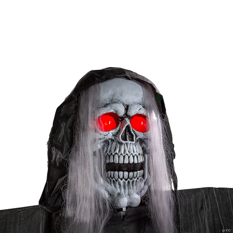 Standing Body Turning Grim Reaper Halloween Decoration 12 Ft.