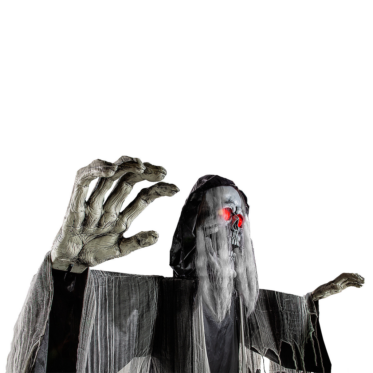 Standing Body Turning Grim Reaper Halloween Decoration 12 Ft.
