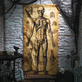 6 Ft. 6 3/4" Human Anatomy Drawings Door Curtain Halloween Decoration