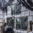 2 Ft. Zombies in the Window Door Curtain Halloween Decoration