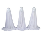 47 1/4" Talking Light-Up White Ghosts - Set of 3