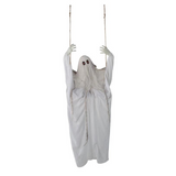 5 Ft. 1/4" Light-Up Life-Size Ghost on a Swing Halloween Decoration