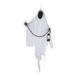 5 Ft. Hanging Faceless Ghost with Lantern & Chain Halloween Decoration