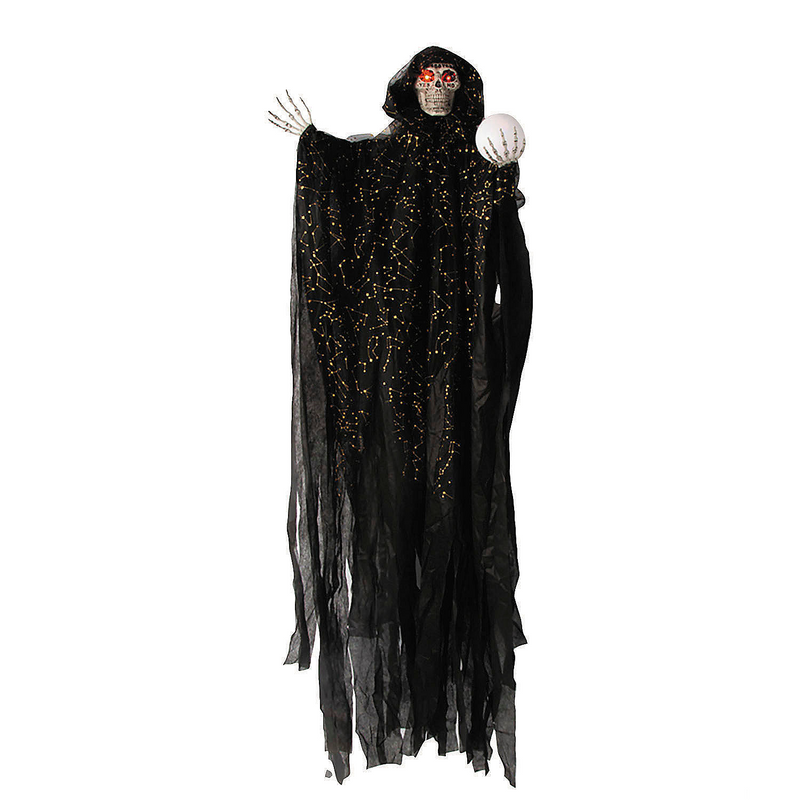 6 Ft. Hanging Light-Up Constellations Skeleton Witch Halloween Decoration