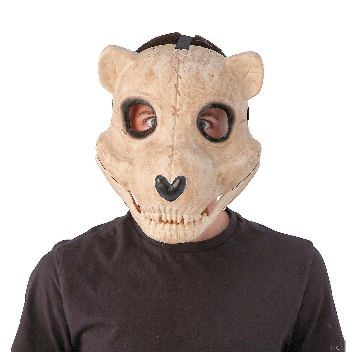 Skeleton Bear Full-Face Injection Plastic Mask for DIY Costume Parties and Halloween Celebrations