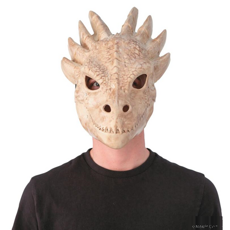 Blister Skeleton Dragon Full-Face Plastic Mask