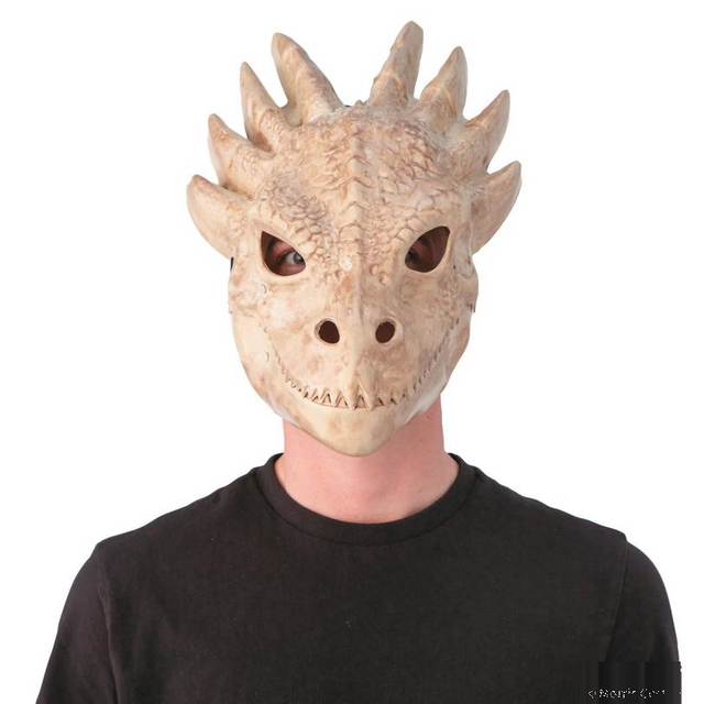 Blister Skeleton Dragon Full-Face Plastic Mask