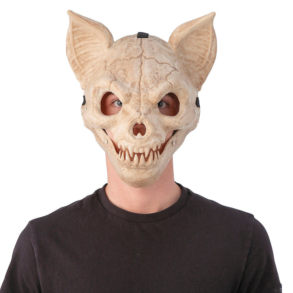 Unique Skeleton Bat Full-Face Plastic Mask for Halloween Parties Costume Events and Themed Celebrations