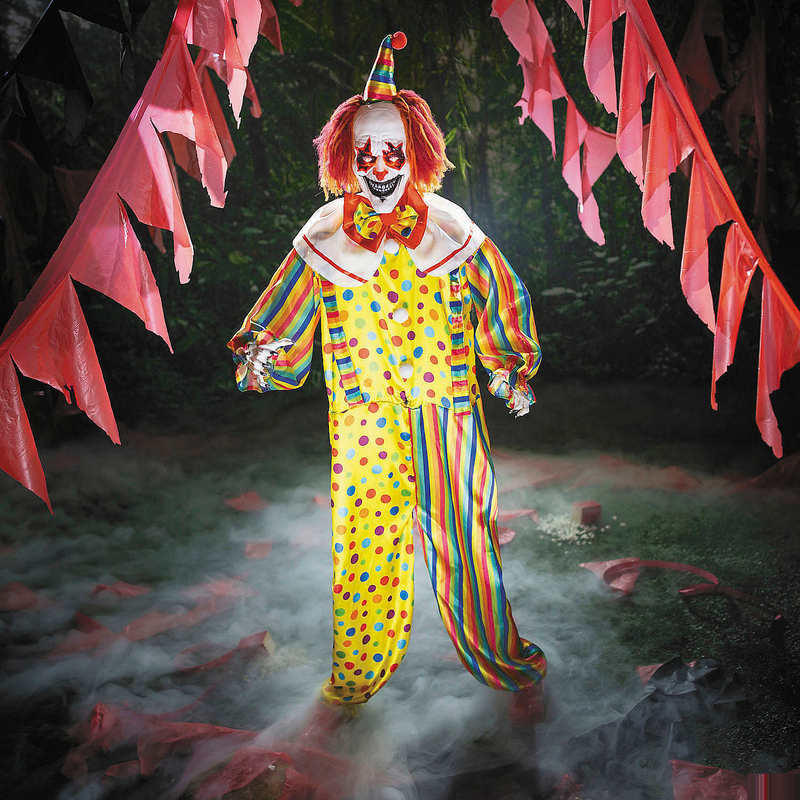 RADYAN Animated Light-Up Clown Decoration for Halloween Party Displays product image