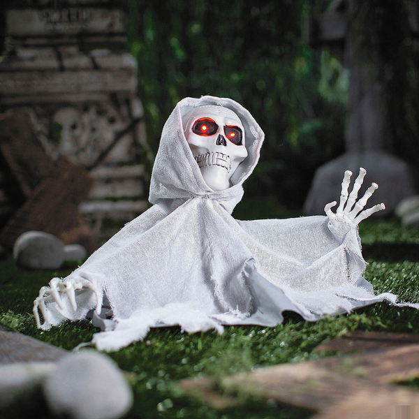 RADYAN Animated Groundbreaker Skeleton - Halloween Decoration with Cloak product image