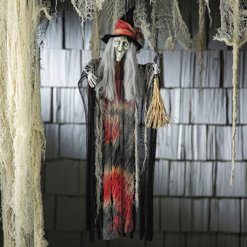 Charming Hanging Witch Decoration for Halloween Parties and Spooky Home Displays