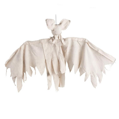 35" Animated Light-Up Hanging Bat Halloween Decoration