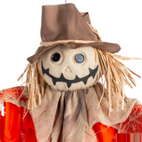 3 Ft. Hanging Shaking Flying Pumpkin Man Halloween Decoration