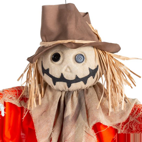 3 Ft. Hanging Shaking Flying Pumpkin Man Halloween Decoration