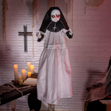 3 Ft. Light-Up Eyes Hanging Nun Halloween Decoration