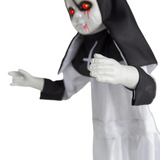 3 Ft. Light-Up Eyes Hanging Nun Halloween Decoration