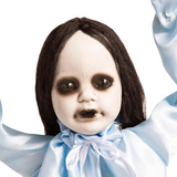 39" Animated Hanging Swinging Girl with Sound Halloween Decoration