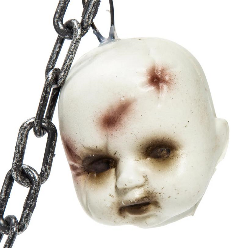 5 Ft. 2" Mutilated Doll Head Garland Halloween Decoration