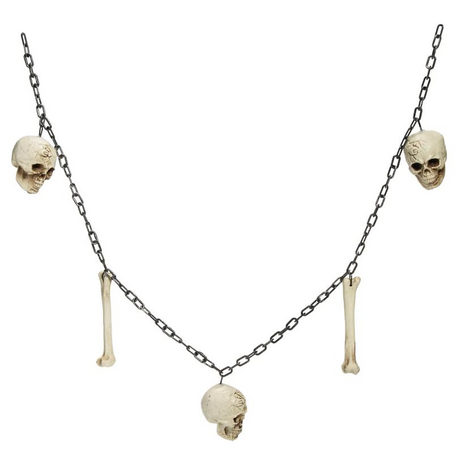 Skulls & Bones Garland Halloween Decoration 5 Ft. 2\
