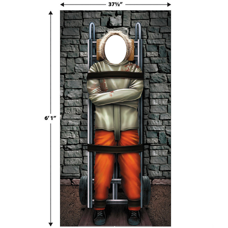 6 Ft. Convict Photo Prop Cardboard Cutout Stand-Up Halloween Decoration