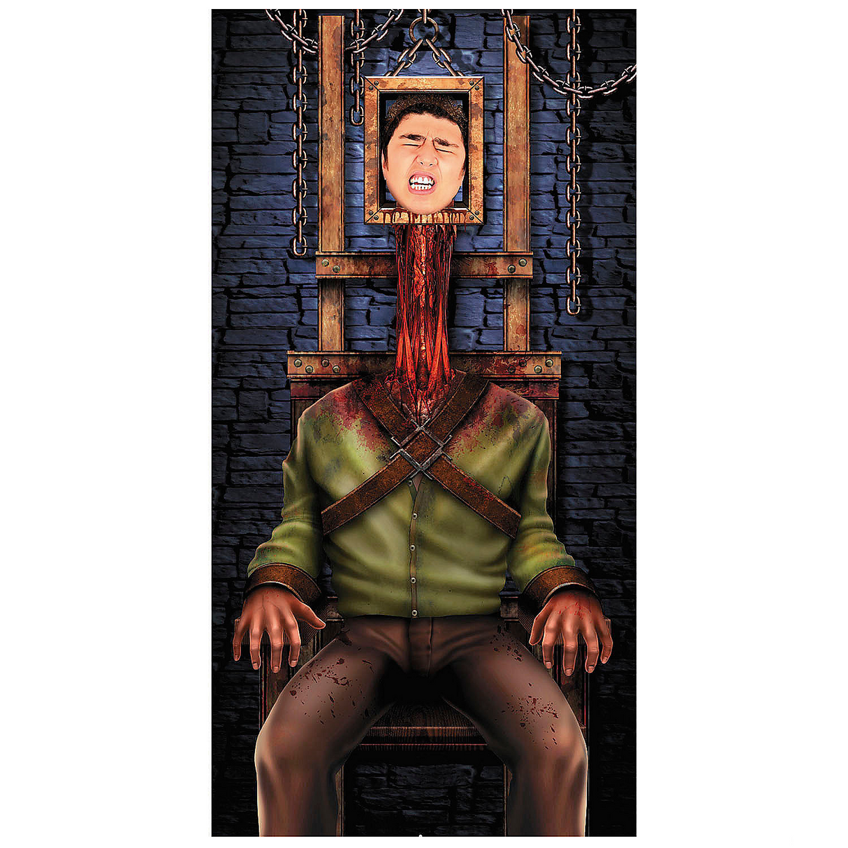 6 Ft. Head Ripper Photo Prop Cardboard Cutout Stand-Up Halloween Decoration