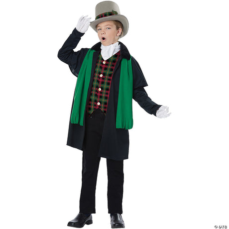 Victorian Holiday Boy Caroler Costume for Christmas Plays and Festive Celebrations
