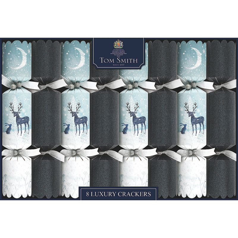 Elegant Tom Smith Moonlight Christmas Party Crackers for Holiday Gatherings and Festive Celebrations