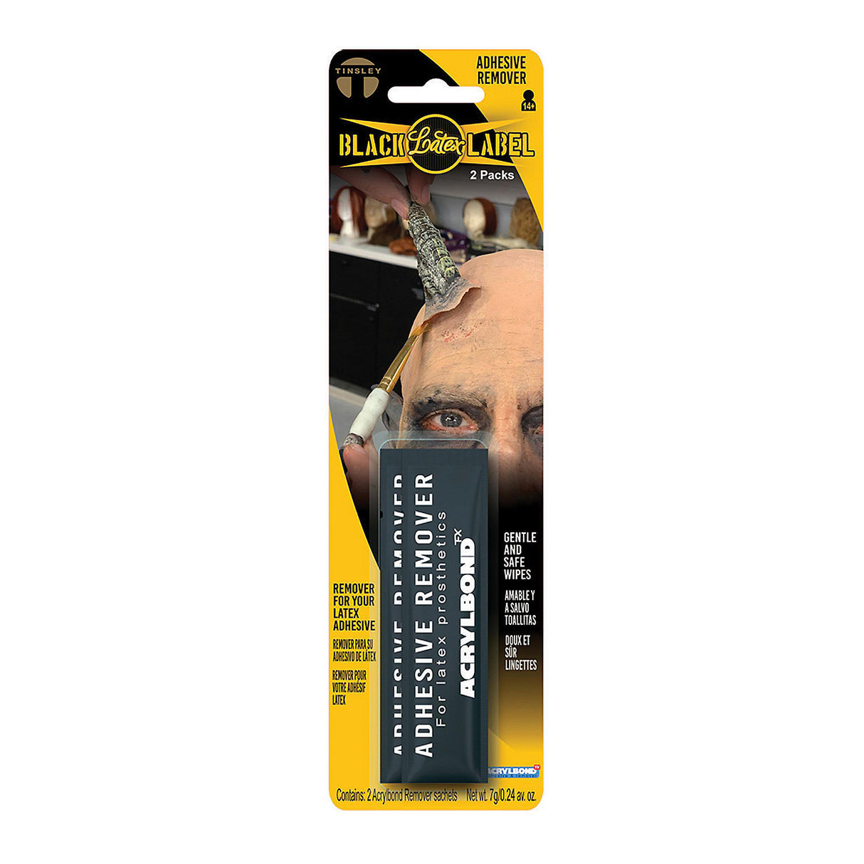 Gentle Black Label Adhesive Remover for Safe Makeup Removal and Skin Protection