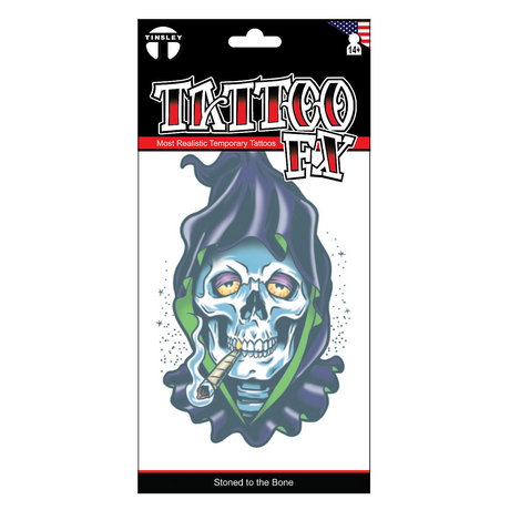 Tinsley Transfers Stoned to the Bone Temporary Tattoo