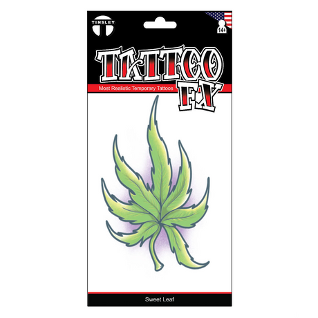 Tinsley Transfers Sweet Leaf Temporary Tattoo