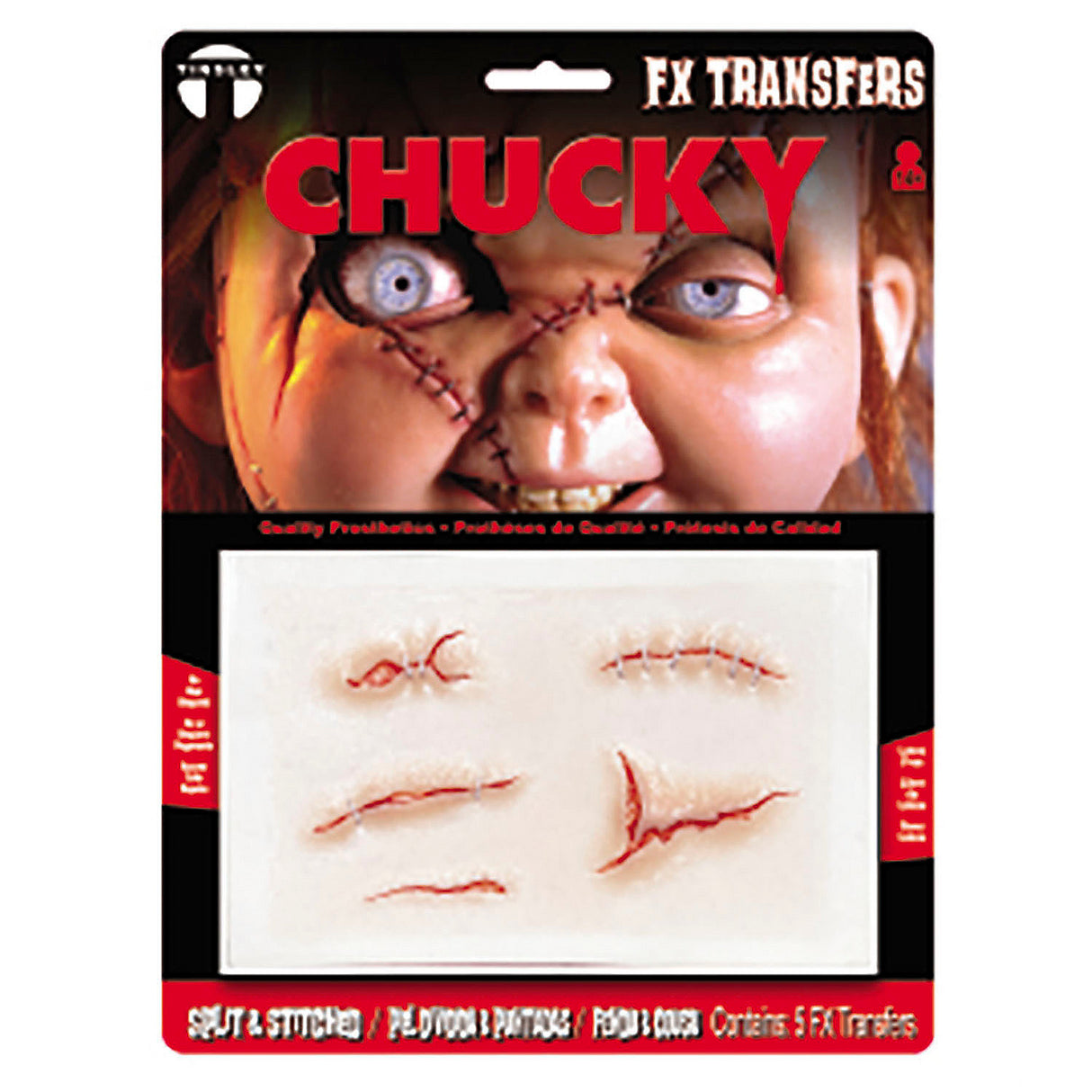 Chucky 3D FX Transfer for Halloween Makeup Effects and Horror Costume Design