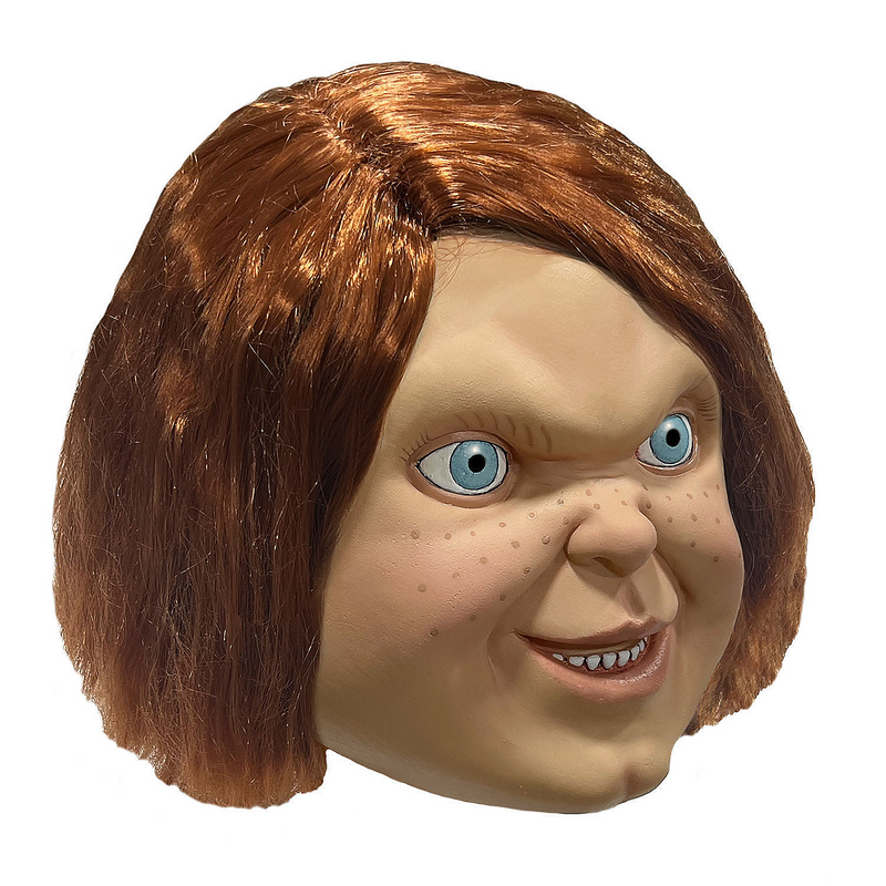 Realistic Chucky Overhead Mask for Halloween Themed Events and Horror Costume Parties